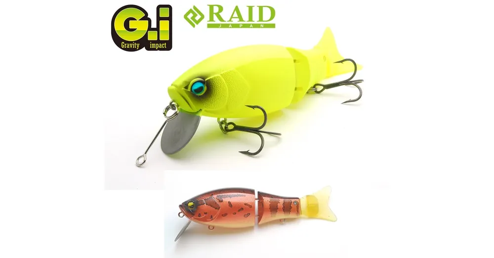 Flitsaanbieding Raid Japan Gi 94mm 35g 008 Frogman wobbler