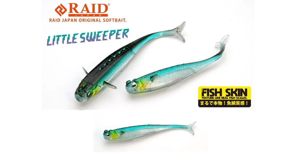 Raid Japan Little Sweeper Fish Skin 3" 7,6cm 082 Hustler gumihal 7 db/csg Veilige Betaling