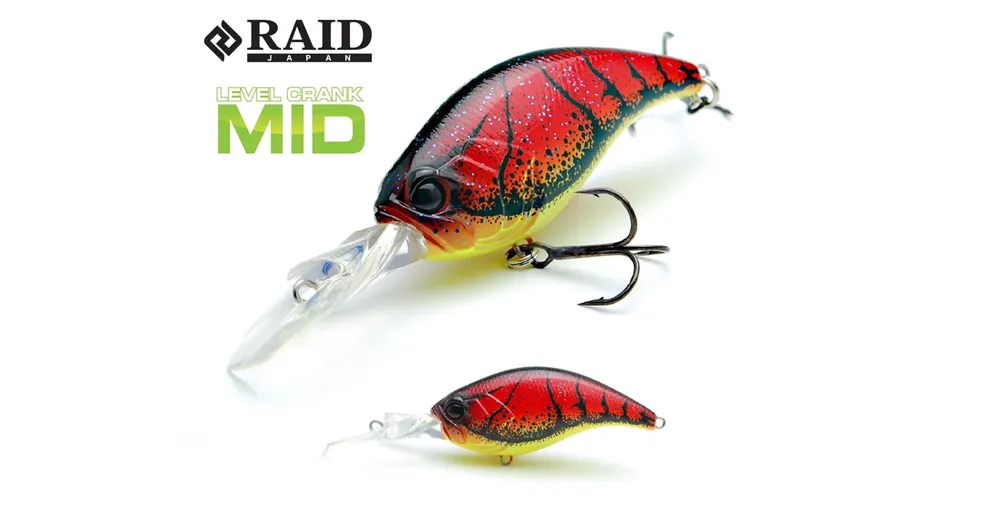 Raid Japan Level Crank Mid 59mm 10,5g 019 American Yashizari wobbler Seizoensaanbieding