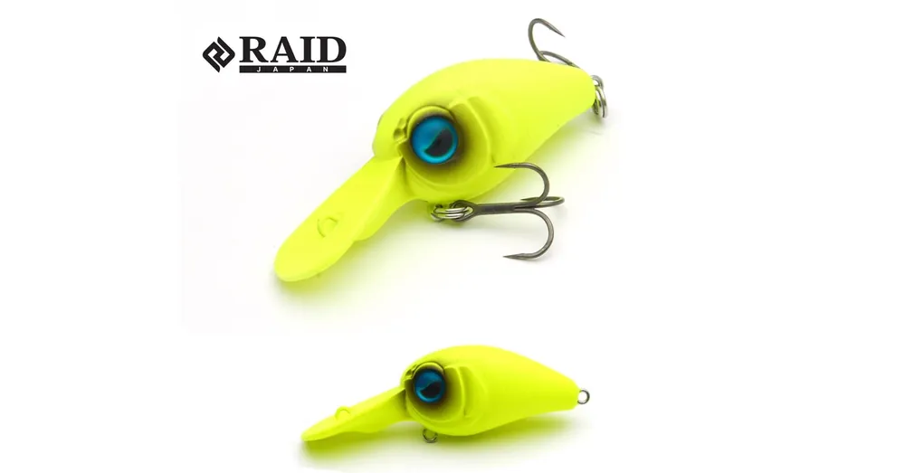 Raid Japan Level Crank Ping 32,5mm 3,5g 002 Lemon Power wobbler Fabrieksprijs
