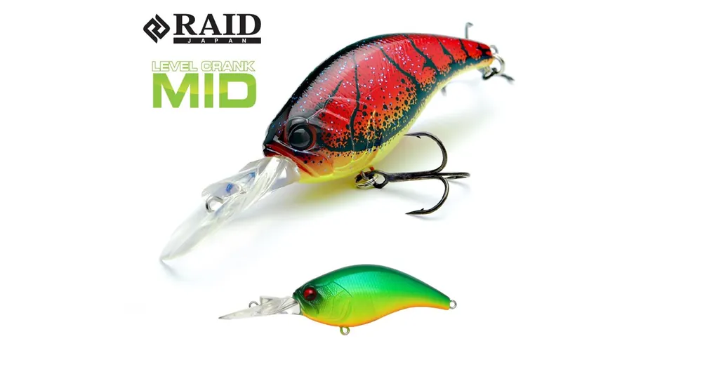 Express Levering Raid Japan Level Crank Mid 59mm 10,5g 002 Shimanasi Tiger wobbler