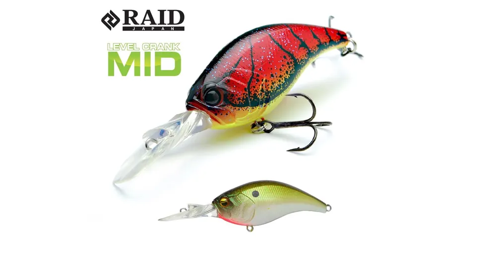 Raid Japan Level Crank Mid 59mm 10,5g 008 Pearl Shad wobbler Uitverkoop