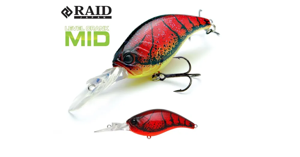 Bestseller Raid Japan Level Crank Mid 59mm 10,5g 012 Yashizari wobbler