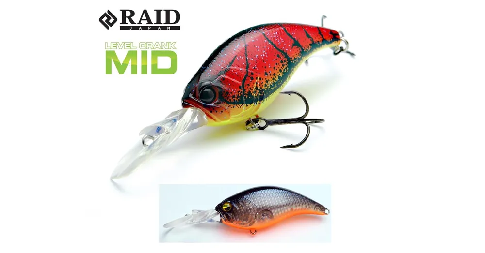 Raid Japan Level Crank Mid 59mm 10,5g 014 Skeleton wobbler Betrouwbaar