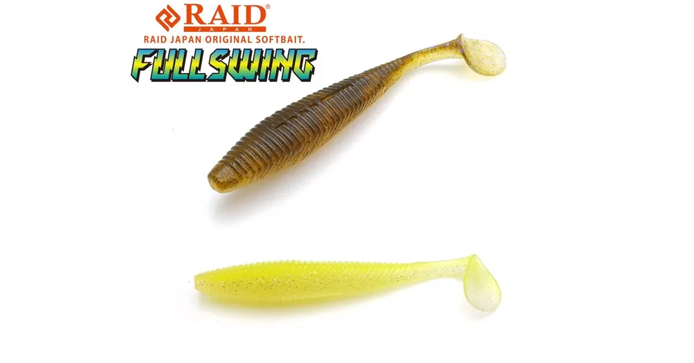 Raid Japan Fullswing 4" 10cm 053 White Chart gumihal 6 db/csg Direct Verzonden