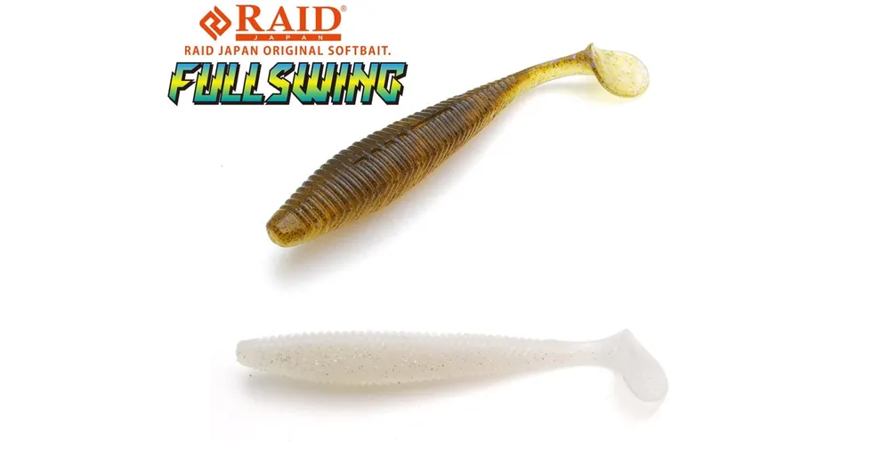 Flitsaanbieding Raid Japan Fullswing 4" 10cm 057 Call White gumihal 6 db/csg