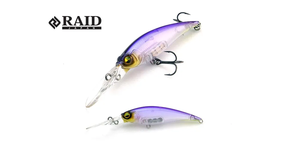 Gereduceerde Prijs Raid Japan Level Shad Sprinter 68MR 68mm 5,9g 011 Grape Bijin wobbler