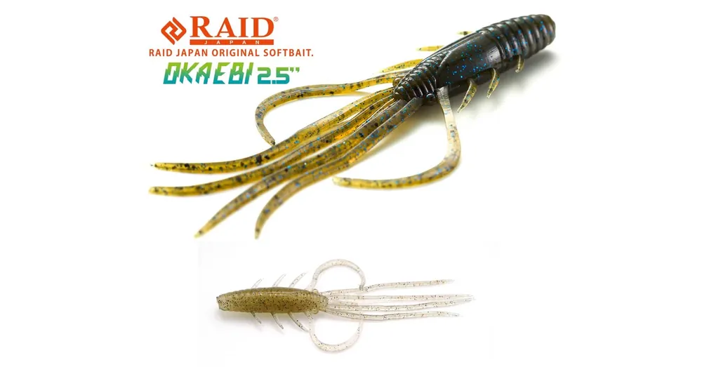 Raid Japan Oka Ebi 2,5" 6,3cm 040 Ghost Shrimp gumirák 6 db/csg Shop Nu