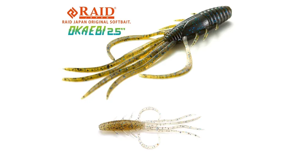 Raid Japan Oka Ebi 2,5" 6,3cm 046 Blue Sujiebi gumirák 6 db/csg Laatste Versie