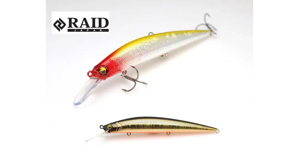 Raid Japan Level Minnow Plus 125mm 14g 004 Real Kinkuro wobbler Lage Kosten