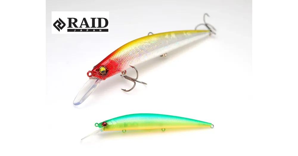Laatste Kans Raid Japan Level Minnow Plus 125mm 14g 006 Lime Chart wobbler
