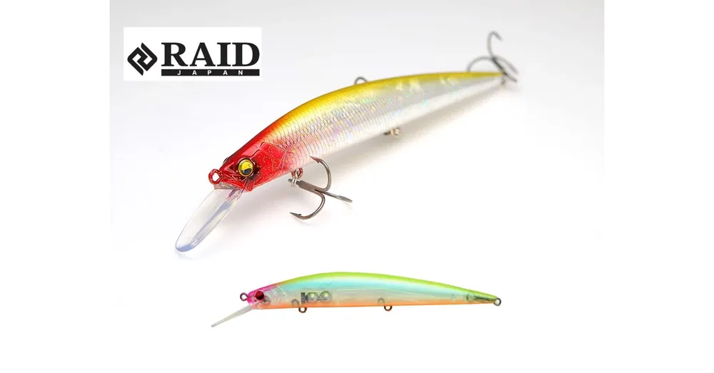 Express Levering Raid Japan Level Minnow Plus 125mm 14g 009 Clear Squash wobbler