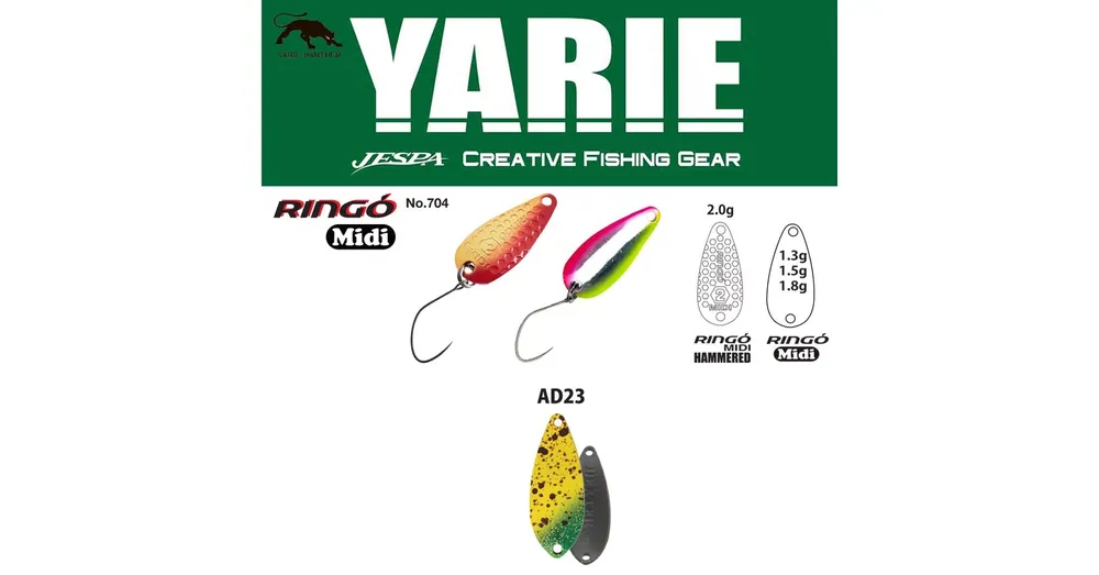 Hoge Kwaliteit Yarie 704 Ringo Midi 1,8gr AD23 Monkey Banana kanál villantó