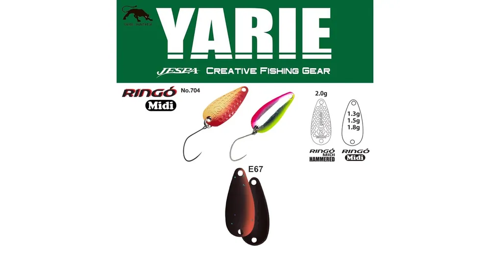 Yarie 704 Ringo Midi 1,8gr E67 Winner Brown kanál villantó Alleen Vandaag
