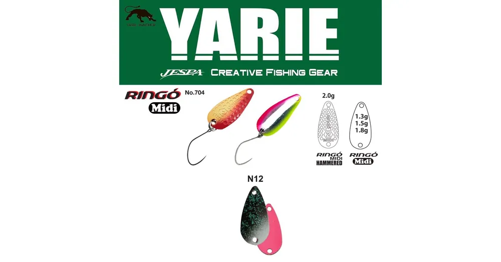 Yarie 704 Ringo Midi 1,8gr N12 Slash Pink kanál villantó Uitverkoop