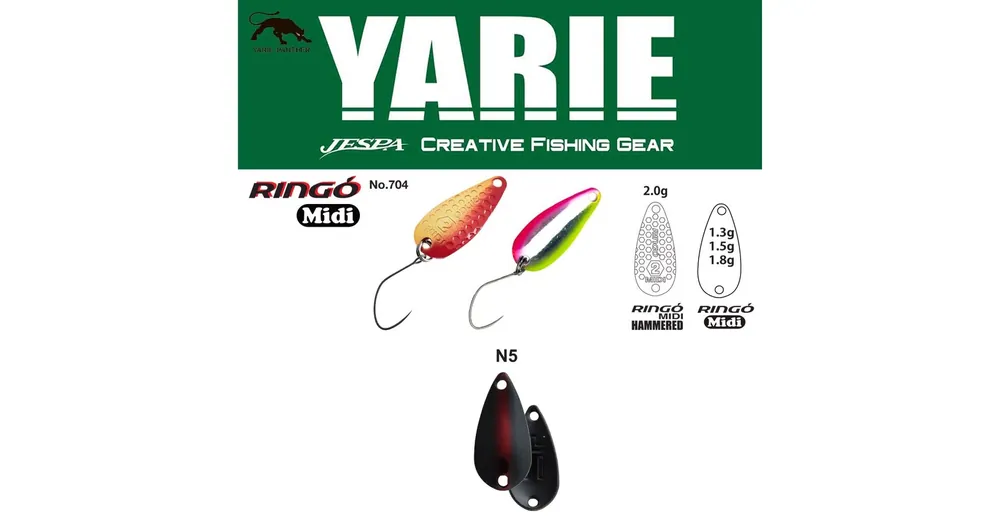 Yarie 704 Ringo Midi 1,8gr N5 Rabbit Eye kanál villantó Koopje
