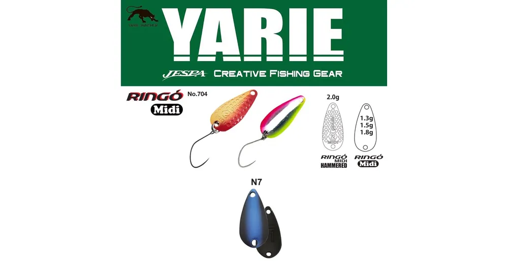 Beste Prijs Yarie 704 Ringo Midi 1,8gr N7 Husky Eye kanál villantó