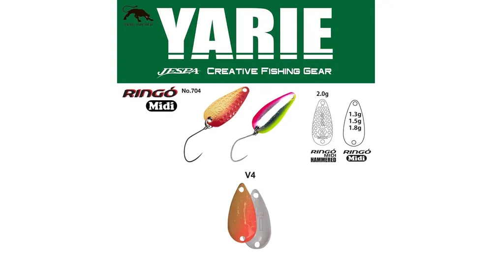 Fabrieksprijs Yarie 704 Ringo Midi 1,8gr V4 MG Ice kanál villantó