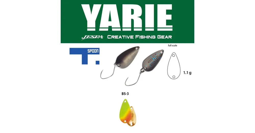 Gratis Retour Yarie 706 T-Spoon 1,1gr BS3 First Lemon kanál villantó