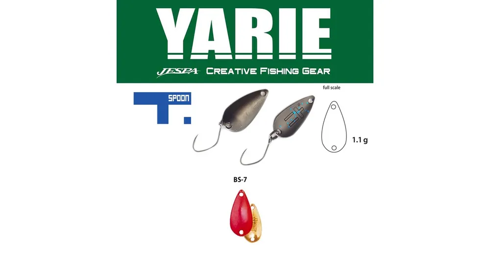 Yarie 706 T-Spoon 1,1gr BS7 Candy Pink kanál villantó Fabrieksprijs