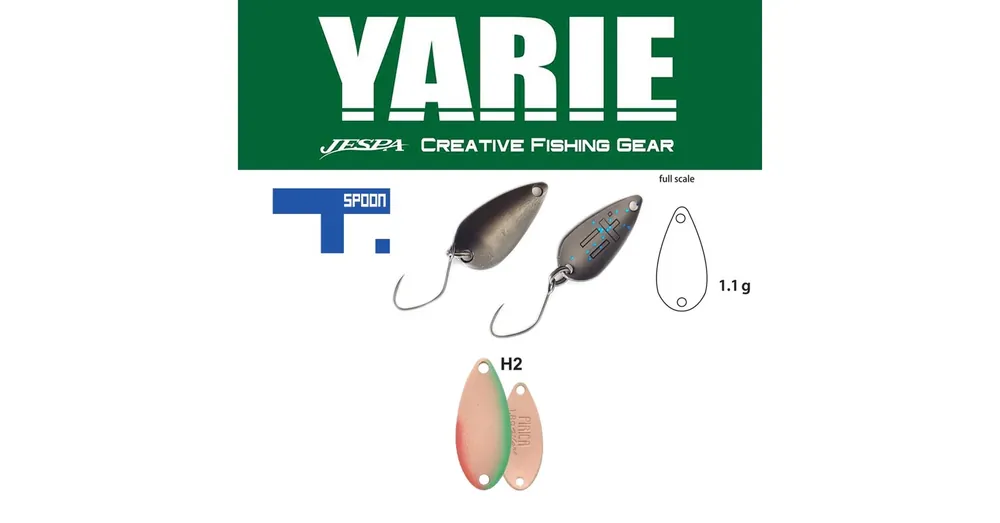 Yarie 706 T-Spoon 1,1gr H2 Salamon kanál villantó Favoriet