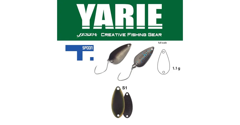 Yarie 706 T-Spoon 1,1gr S1 Dark Brown kanál villantó Aanbieding