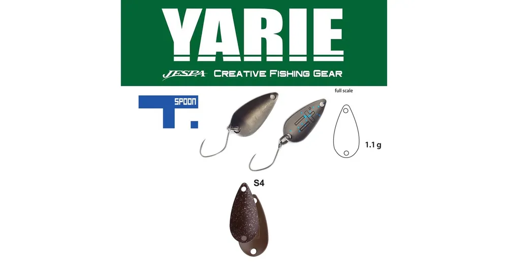 Goedkoop Yarie 706 T-Spoon 1,1gr S4 Marron Squash kanál villantó