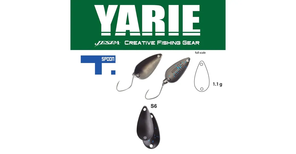 Hoge Kwaliteit Yarie 706 T-Spoon 1,1gr S6 Ganmeta Jewel kanál villantó