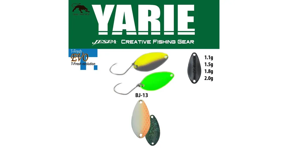 Yarie 710T T-Fresh Evo 1,1gr BJ-13 Shigeo kanál villantó Direct Verzonden
