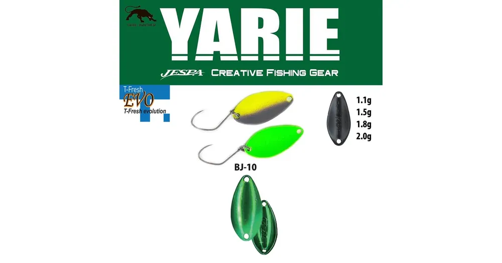 Yarie 710T T-Fresh Evo 1,5gr BJ-10 Uesama kanál villantó Gecertificeerd