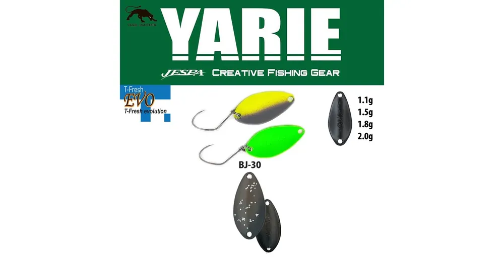 Fabrieksprijs Yarie 710T T-Fresh Evo 1,5gr BJ-30 Toichigi Brown kanál villantó