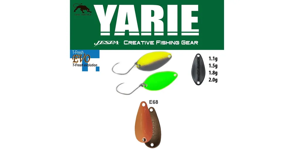 Fabrieksprijs Yarie 710T T-Fresh Evo 1,5gr E68 Caramel Gold kanál villantó