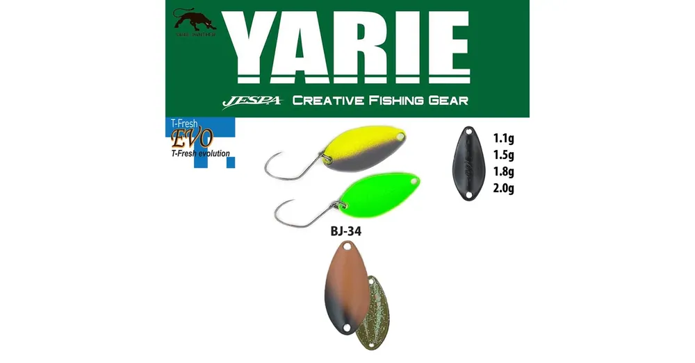 Yarie 710T T-Fresh Evo 2,0gr BJ-34 Bahun Uni kanál villantó Nieuw