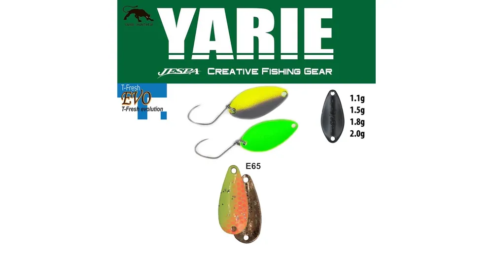 Flitsaanbieding Yarie 710T T-Fresh Evo 2,0gr E65 Second Lemon kanál villantó