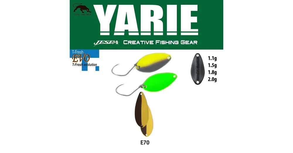 Snelle Levering Yarie 710T T-Fresh Evo 2,0gr E70 Pudding kanál villantó