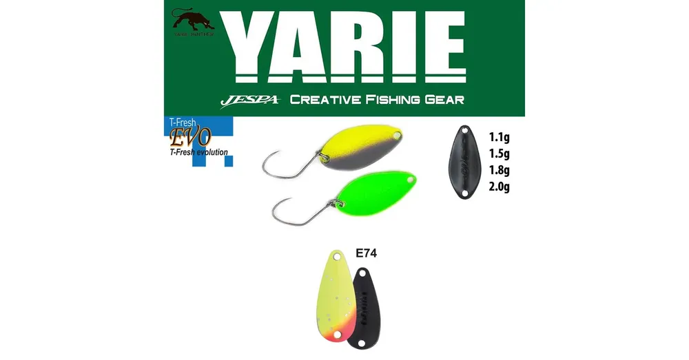 Populair Yarie 710T T-Fresh Evo 2,0gr E74 Lemon Squash kanál villantó
