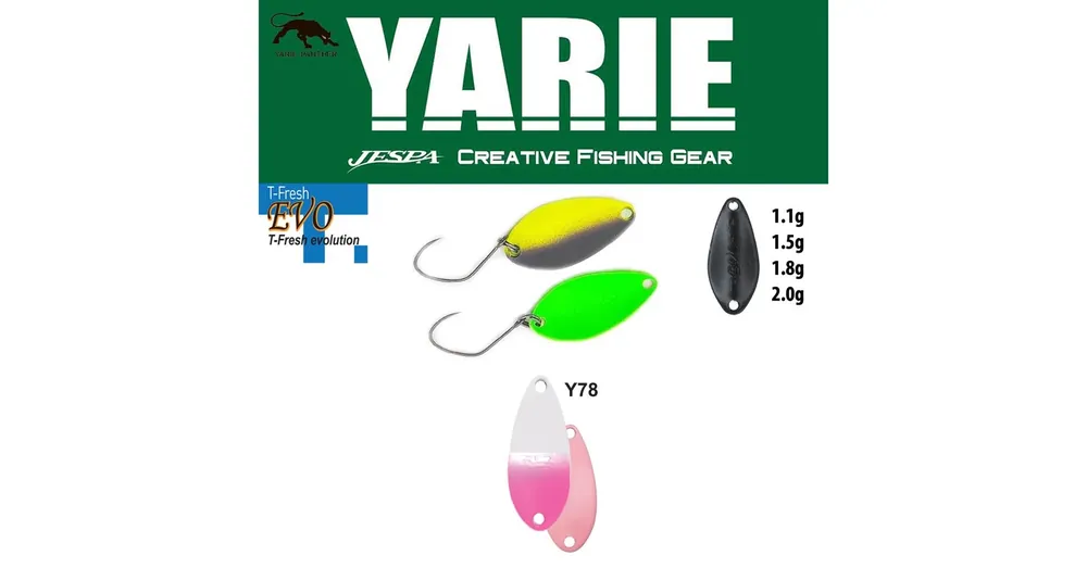 Seizoensaanbieding Yarie 710T T-Fresh Evo 2,0gr Y78 Shiropino kanál villantó