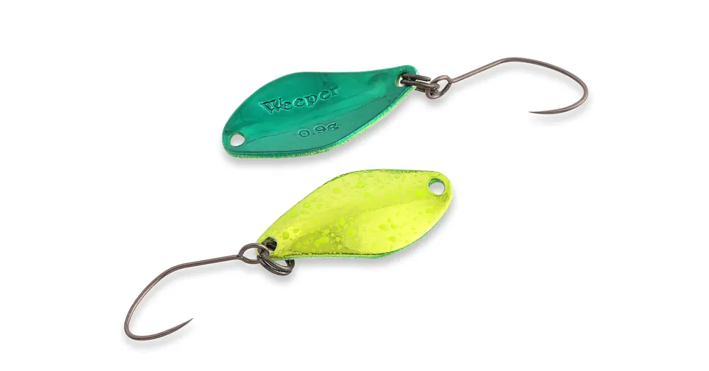 Koop Vandaag Nories Masukuroto Weeper 23mm 1.5g 091 kanál villantó (Chartreuse Green)