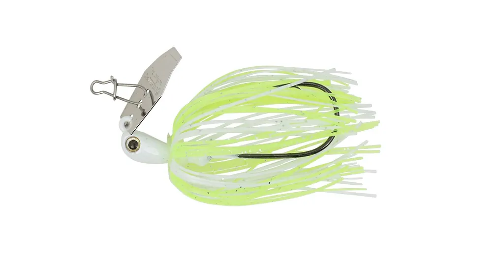 Express Levering Z-Man Chatter Bait Micro 3,5g 63mm Chartreuse-White, szoknyás jig fej