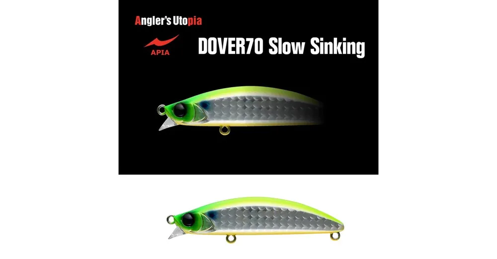 Korting Apia Dover 70 Slow Sinking 70mm 10gr 10 LGH Chart Back wobbler
