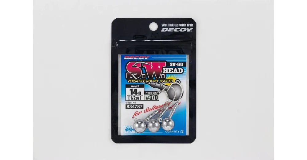 Lage Prijs Decoy SV-60 S.W Head Round 3/0 14gr jig fej