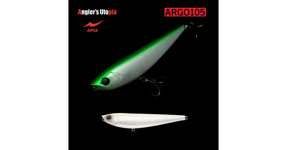 Gratis Retour Apia Argo 105 16gr 105mm 11 Glow Back White wobbler