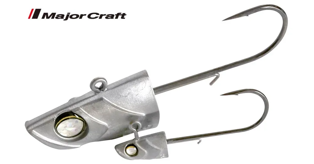 Finale Uitverkoop Major Craft Jigpara Fish Head jig fej 6/0 50gr 2 db/csg