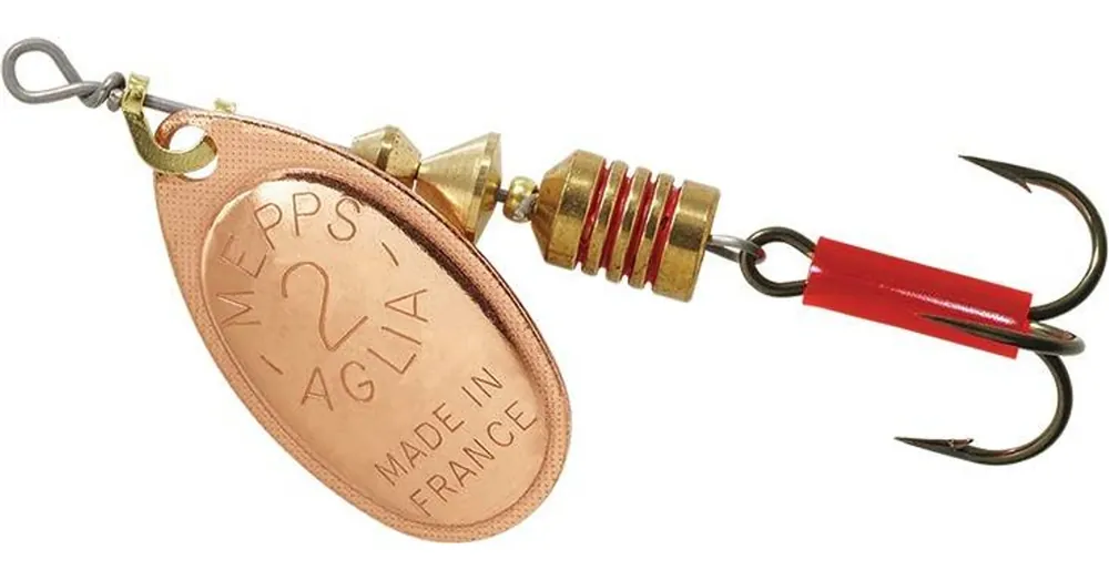Mepps Aglia Nr.2 bronz 4,5g körforgó villantó Gratis Retour