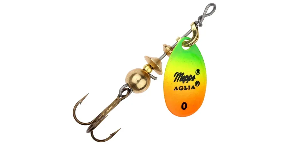 Mepps Aglia Fluo Nr.0 tigris/arany 2,5g körforgó villantó Nieuw