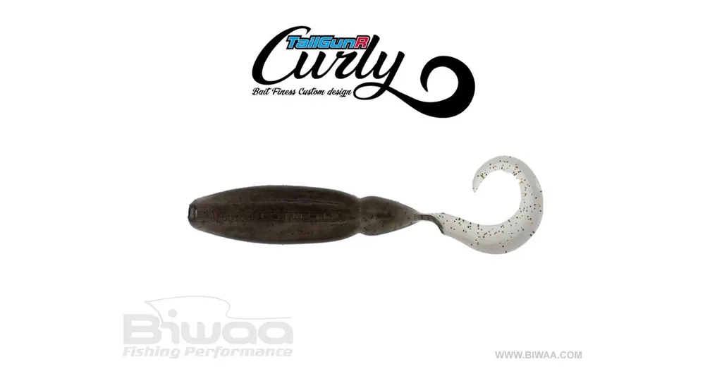 Biwaa TailgunR Curly 3.5" 9cm 206 Golden Shiner gumihal 7 db/csg Veilige Betaling