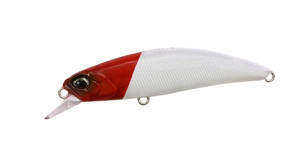 Duo Spearhead Ryuki 60S SW 6cm 6.5gr ACC0001 Pearl Red Head wobbler Betrouwbaar