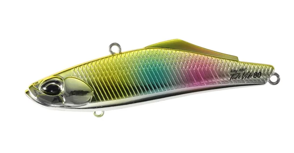 Duo Bayruf Tide Vib 80 8cm 25gr MCC0680 UV Gold Rainbow wobbler Populair