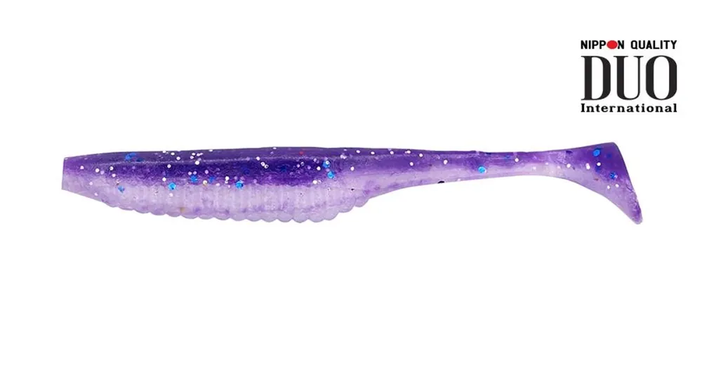 Duo Realis Versa Shad 4" 10cm F086 Purple Back Shad plasztik csali 7 db/csg Fabrieksprijs