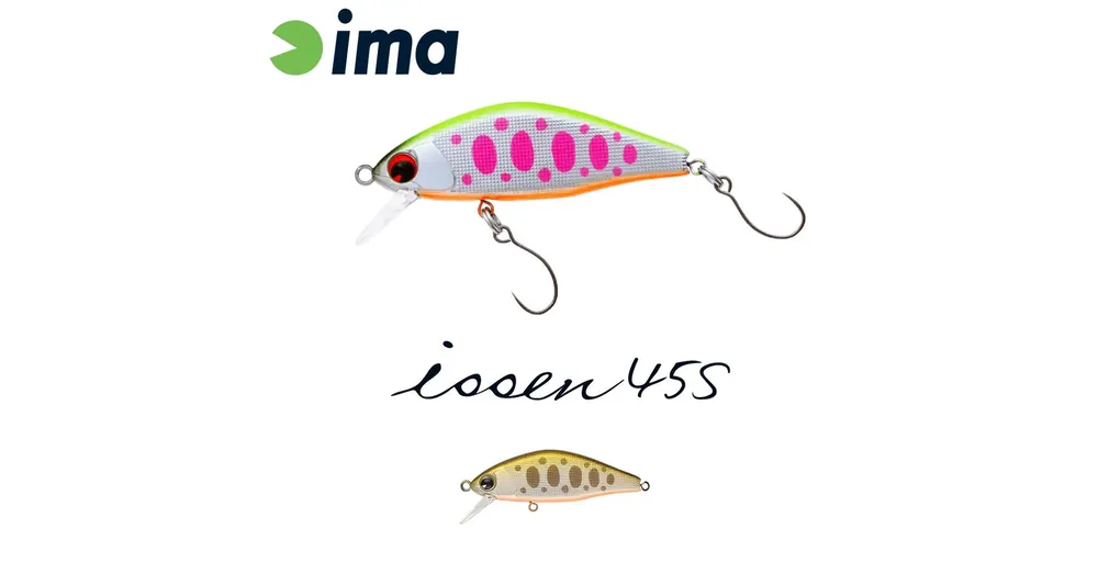 Ima Issen 45S 45mm 3.7g 120 Pearl Yamame Trout wobbler Uitverkoop